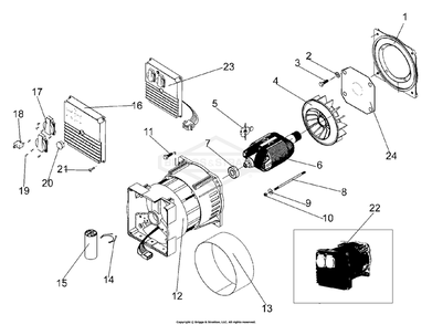 Part Location Diagram of 102138GS Briggs and Stratton Flange plate